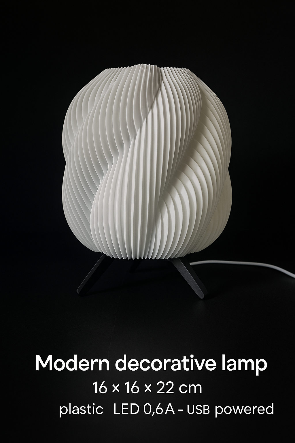 Modern Swirl Lamp